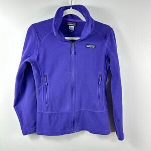 Patagonia Dark Purple Zip-Up Fleece Jacket Women’s Size XS